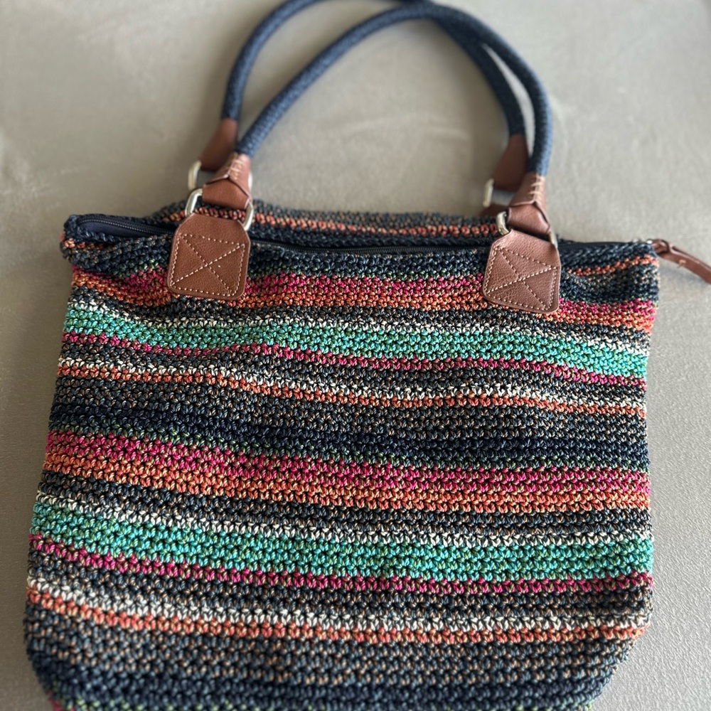 The Sak Multicolor Knit Tote Bag